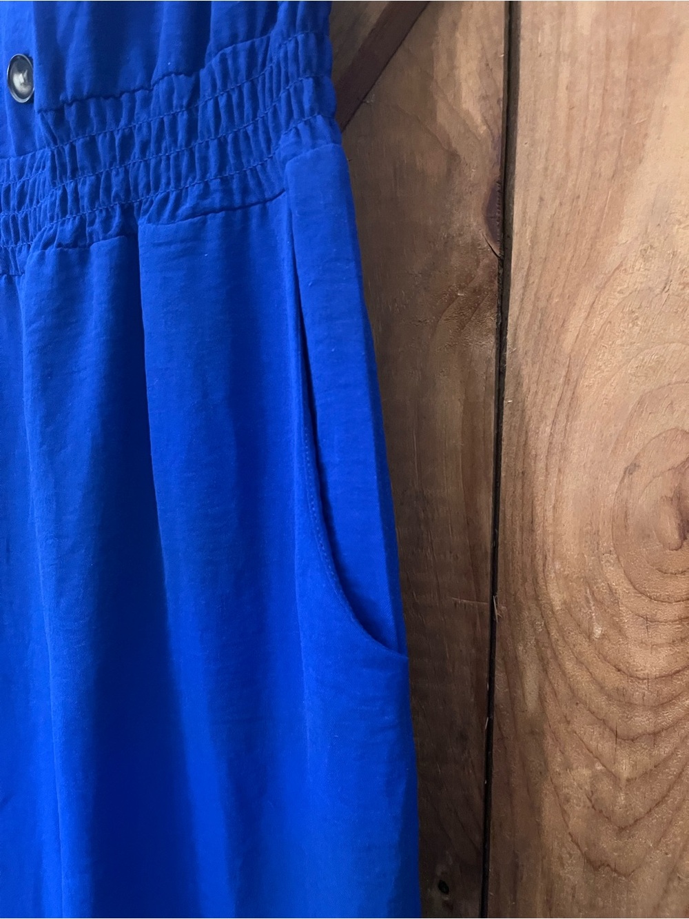 Monteau Los Angeles Cobalt Blue Wide Leg Jumpsuit XS - Picture 7 of 9